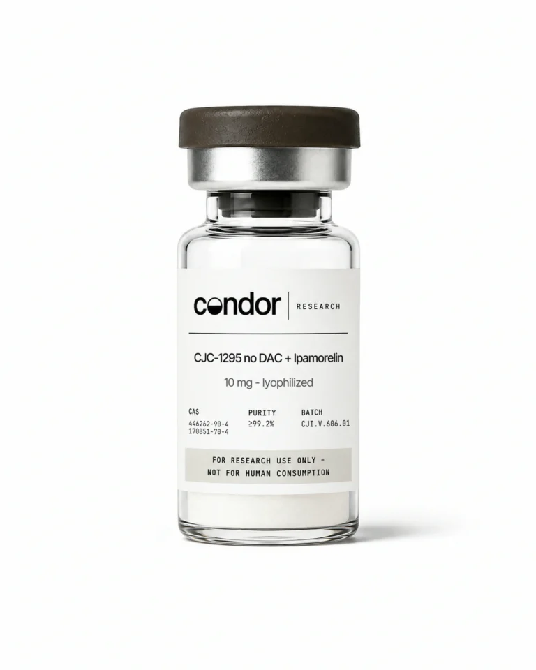 CJC-1295 no DAC + Ipamorelin 10 mg — research-use-only vial | Condor Research