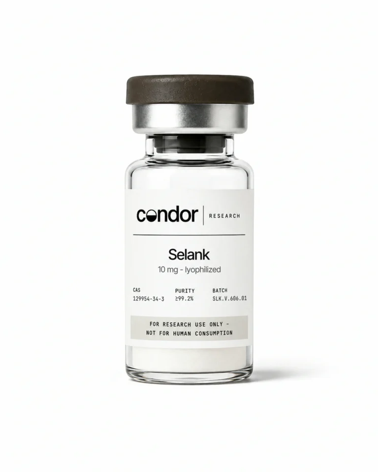 Selank 10 mg — research-use-only vial | Condor Research