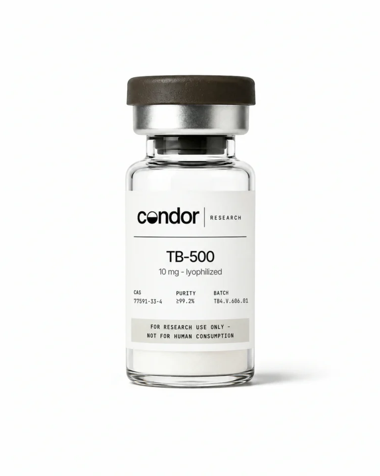 TB-500 10 mg — research-use-only vial | Condor Research